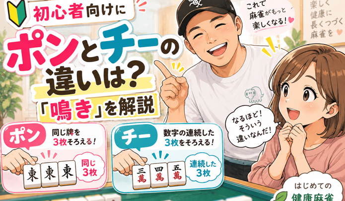 ポンとチーの違いは？初心者向けに「鳴き」をやさしく解説